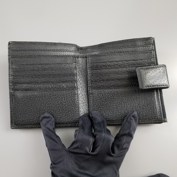 GUCCI GG Vintage Classic Double Sided Flap Wallet Signature Signature Italy - Picture 16 of 16